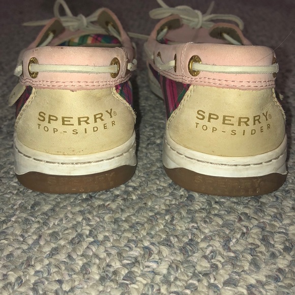 Pink Plaid Sperry Angelfish Shoes - Picture 6 of 7